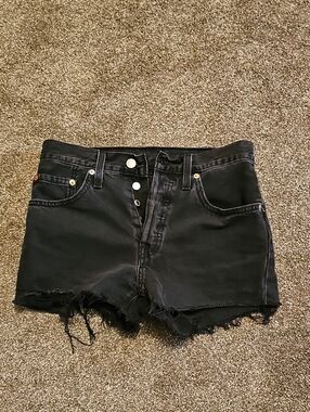 Levi's 501 Black Jean Shorts